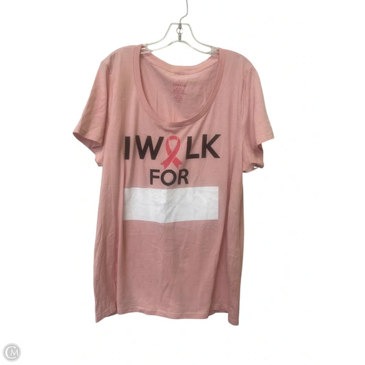 Top Short Sleeve By Torrid In Pink, Size: 3x