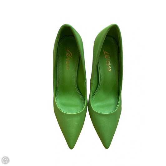 Shoes Heels Stiletto By Liliana In Green, Size: 11