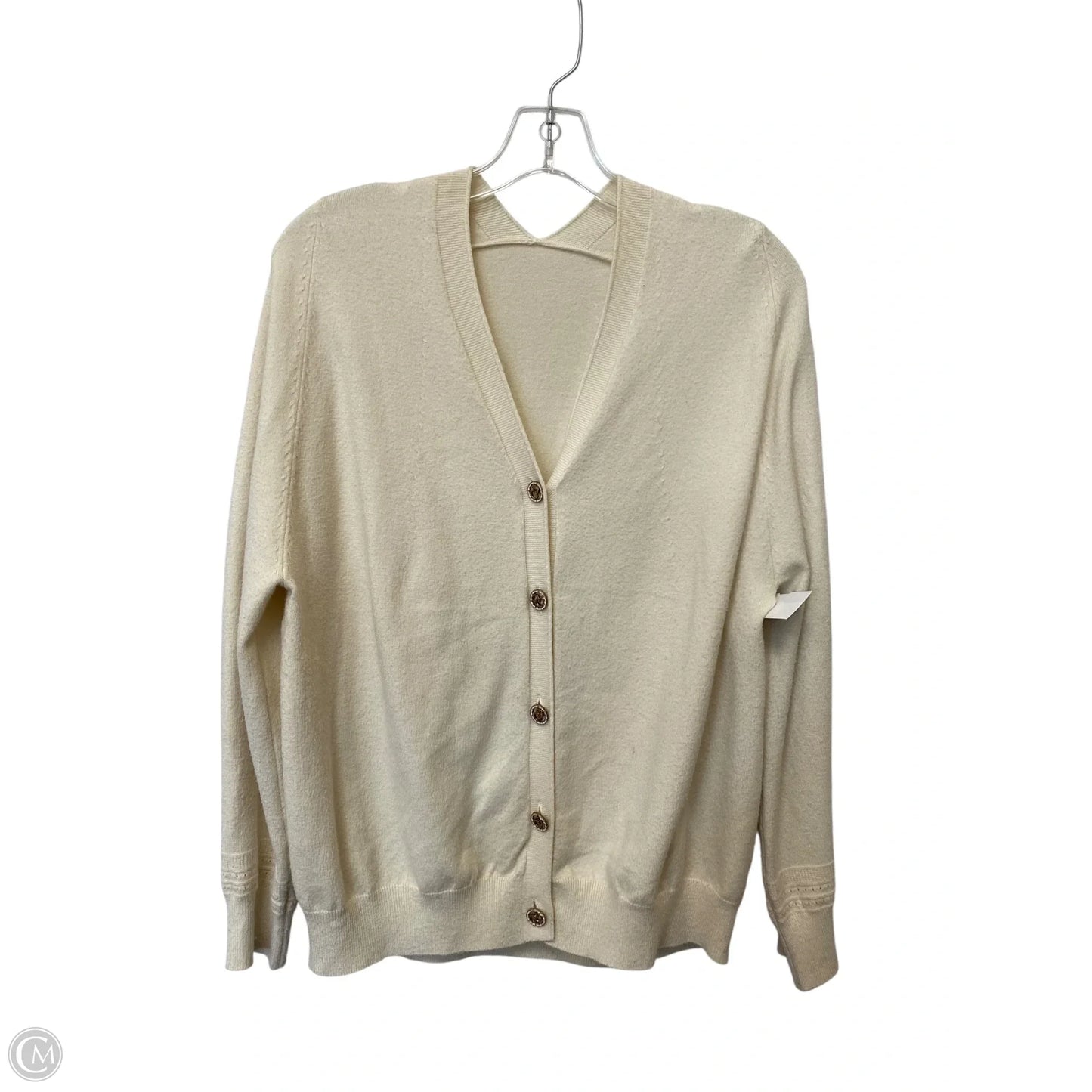 Cardigan By Clothes Mentor In Cream, Size: S