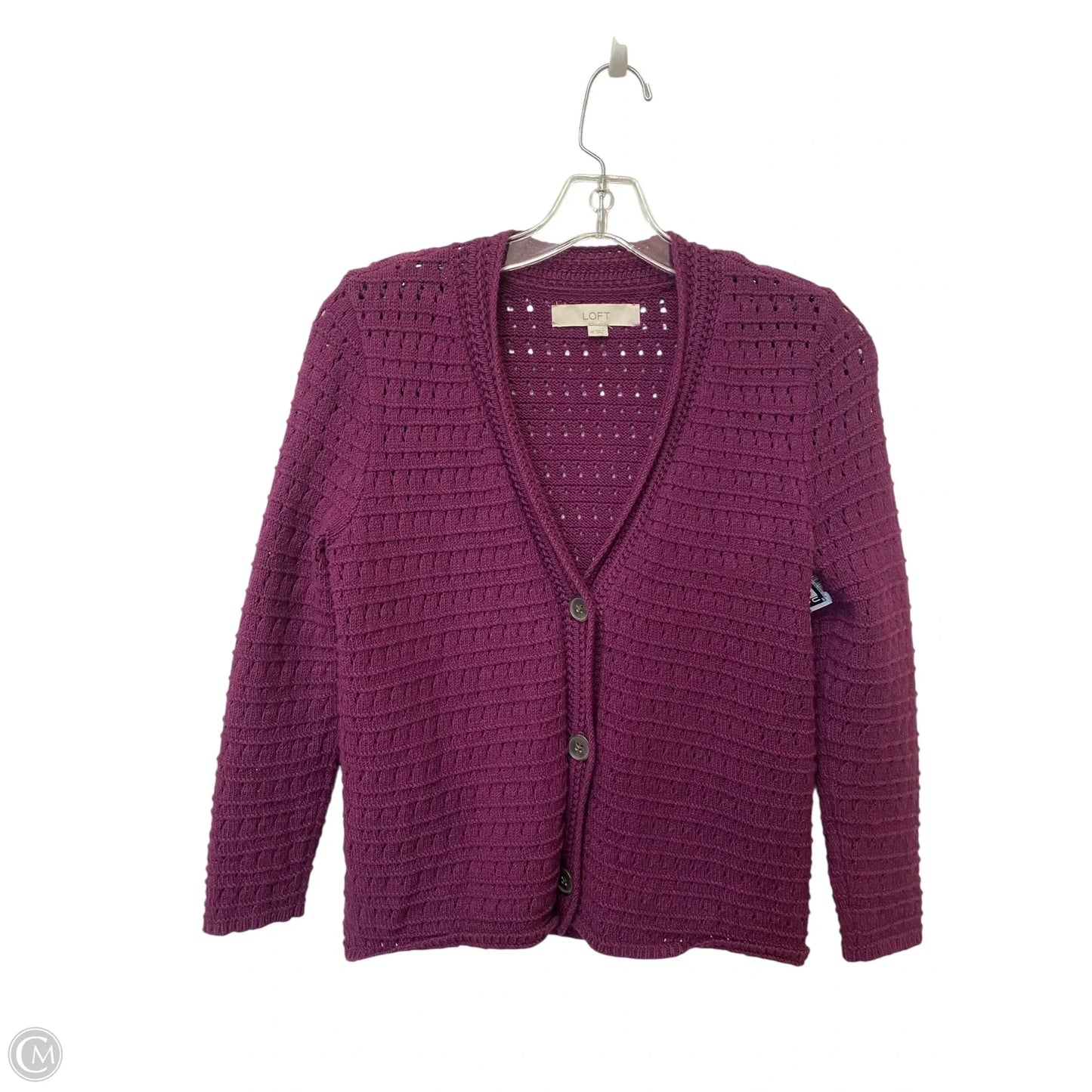 Cardigan By Loft In Purple, Size: M