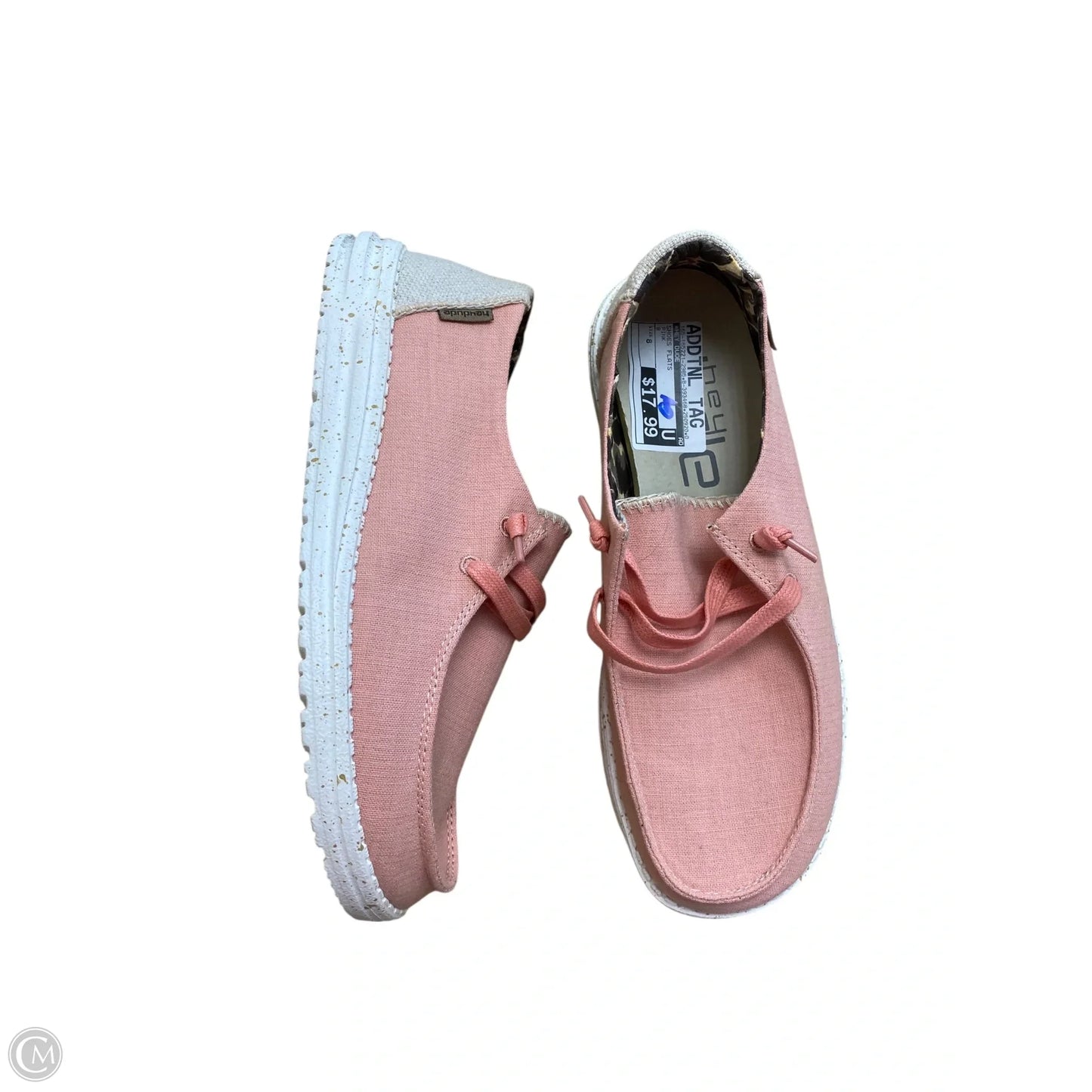Shoes Flats By Hey Dude In Pink, Size: 8