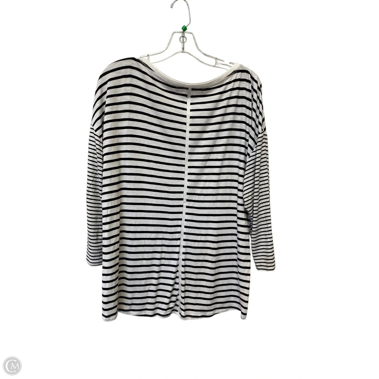 Top Long Sleeve By White House Black Market In Striped Pattern, Size: L