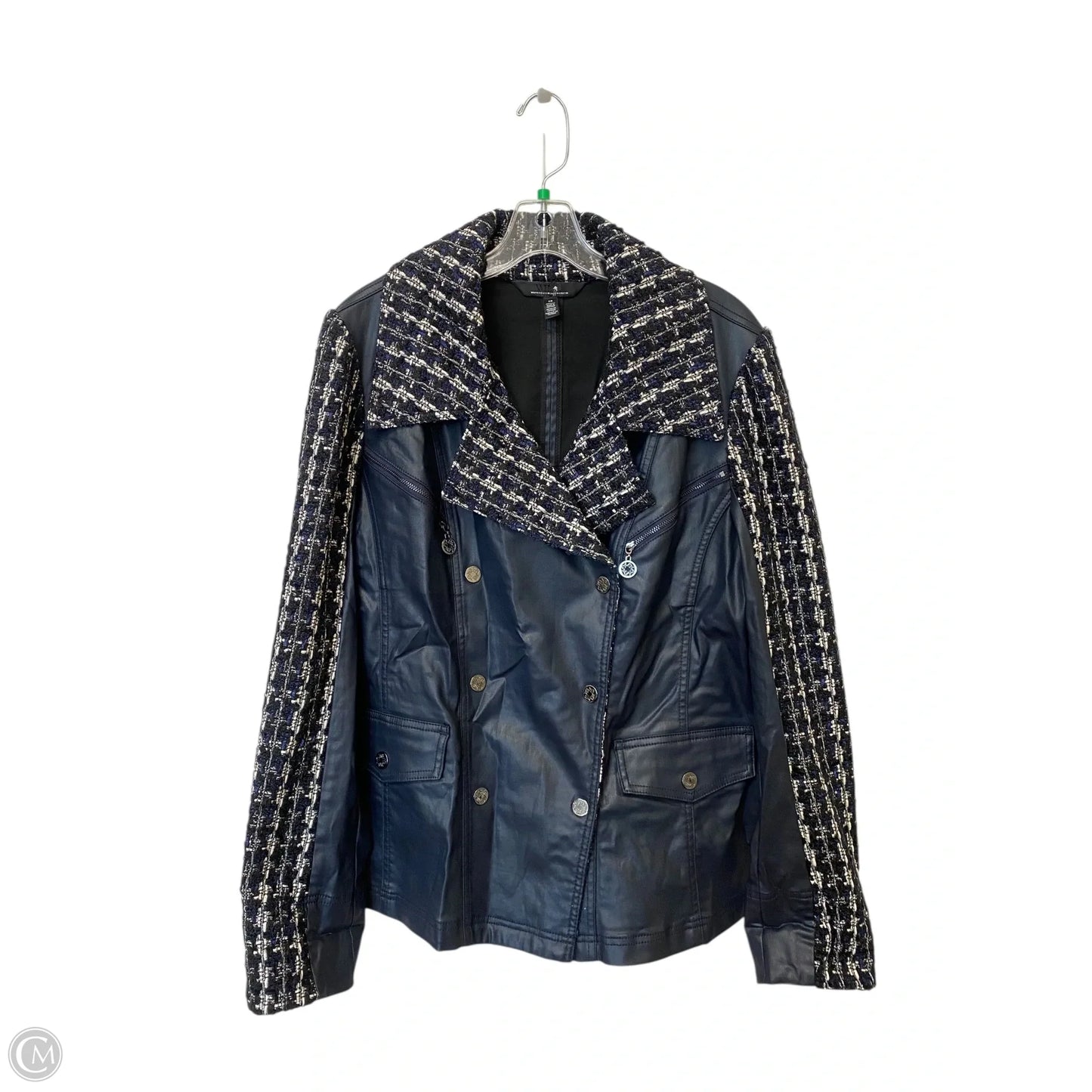 Jacket Moto By White House Black Market In Black, Size: 18