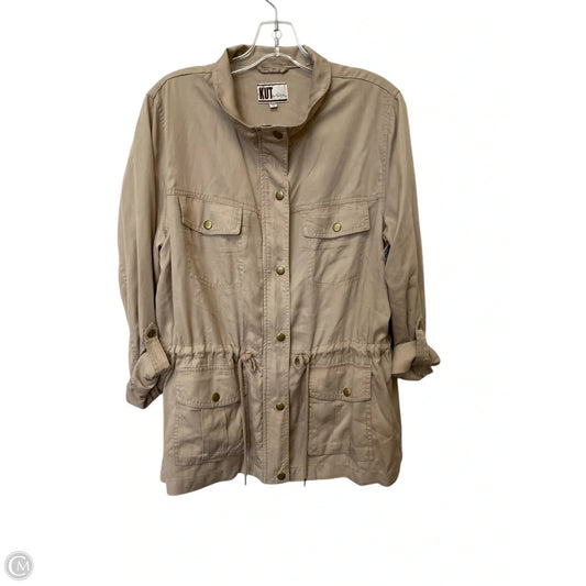 Jacket Shirt By Kut In Tan, Size: L