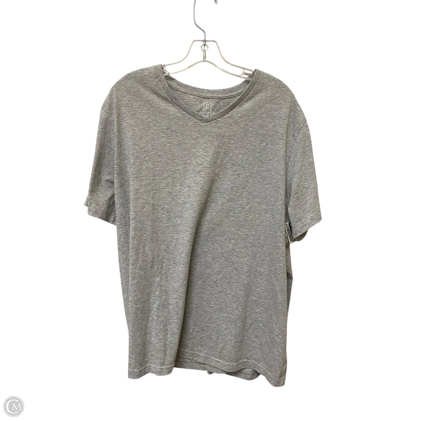 Top Short Sleeve Basic By George In Grey, Size: 2x