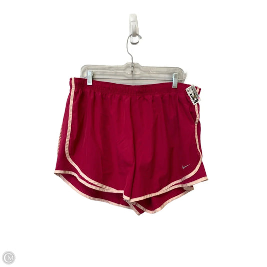 Athletic Shorts By Nike Apparel In Pink, Size: 2x