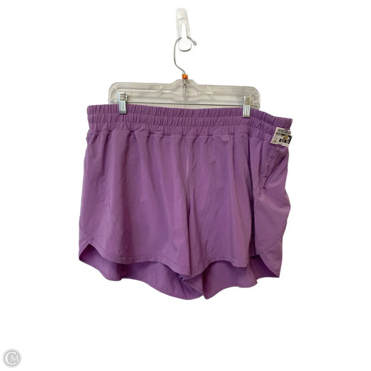 Athletic Shorts By Lululemon In Purple, Size: 20