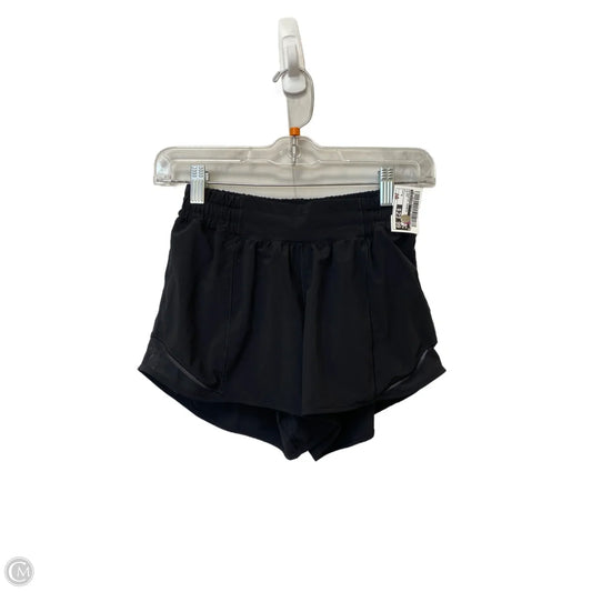 Athletic Shorts By Lululemon In Black, Size: 4