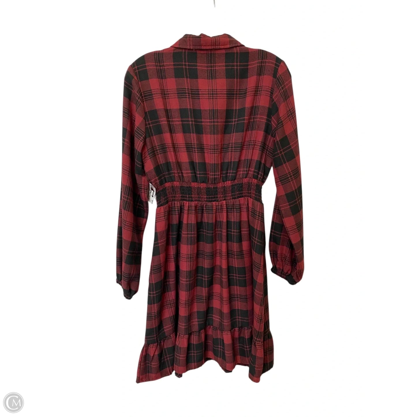 Dress Casual Short By Lucky Brand In Plaid Pattern, Size: M