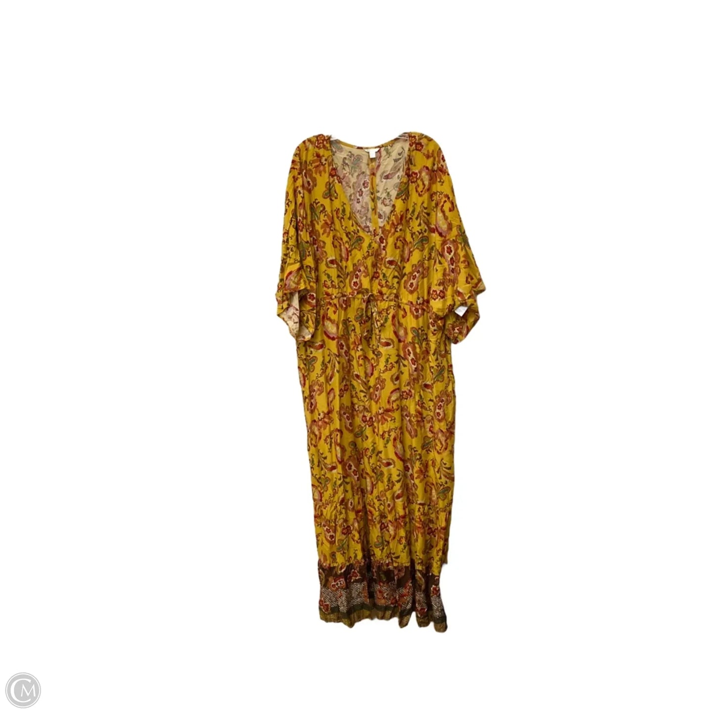 Dress Casual Maxi By Cato In Yellow, Size: 26