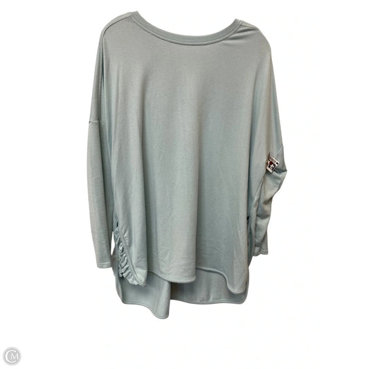 Top Long Sleeve Basic By Cupio In Blue, Size: 1x