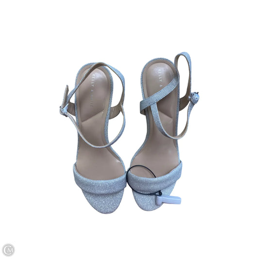 Shoes Heels Block By Kelly And Katie In Silver, Size: 11
