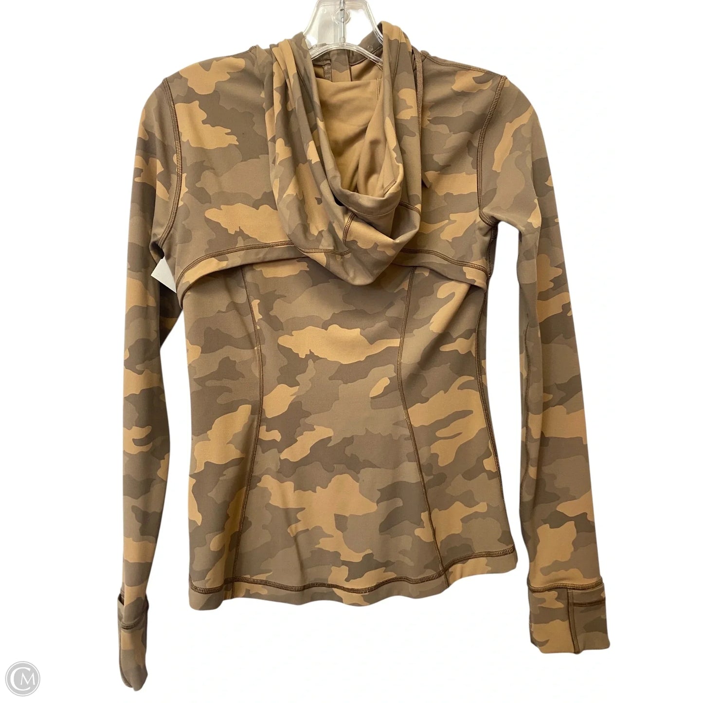 Athletic Jacket By Lululemon In Camouflage Print, Size: 6