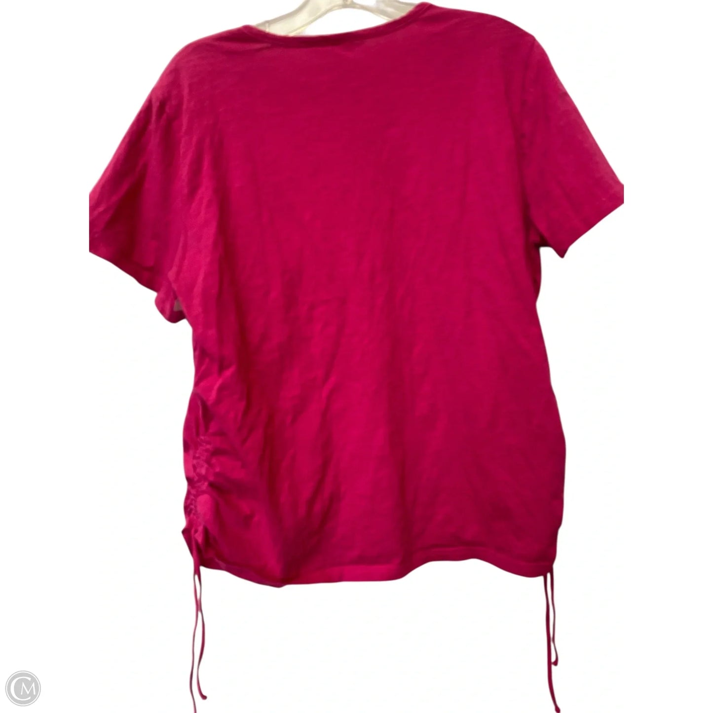 Top Short Sleeve Basic By Time And Tru In Pink, Size: Xl