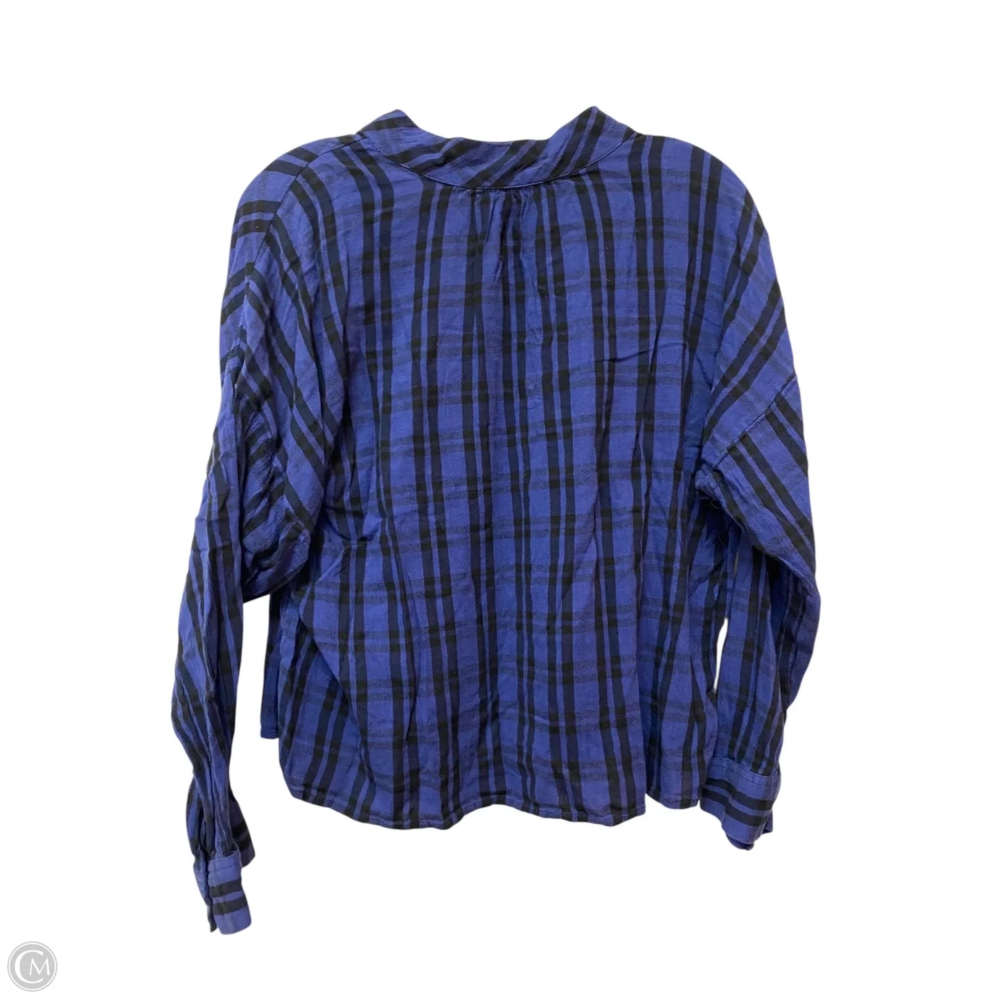 Top Long Sleeve By Madewell In Striped Pattern, Size: S