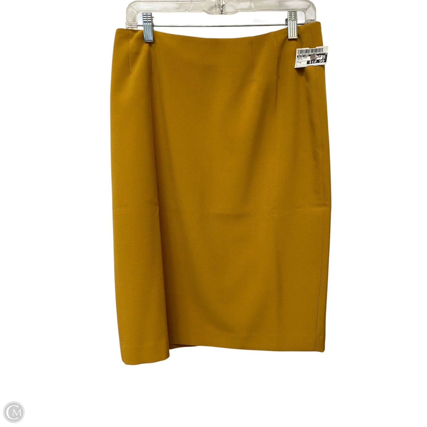 Skirt Midi By Black Label In Yellow, Size: 8