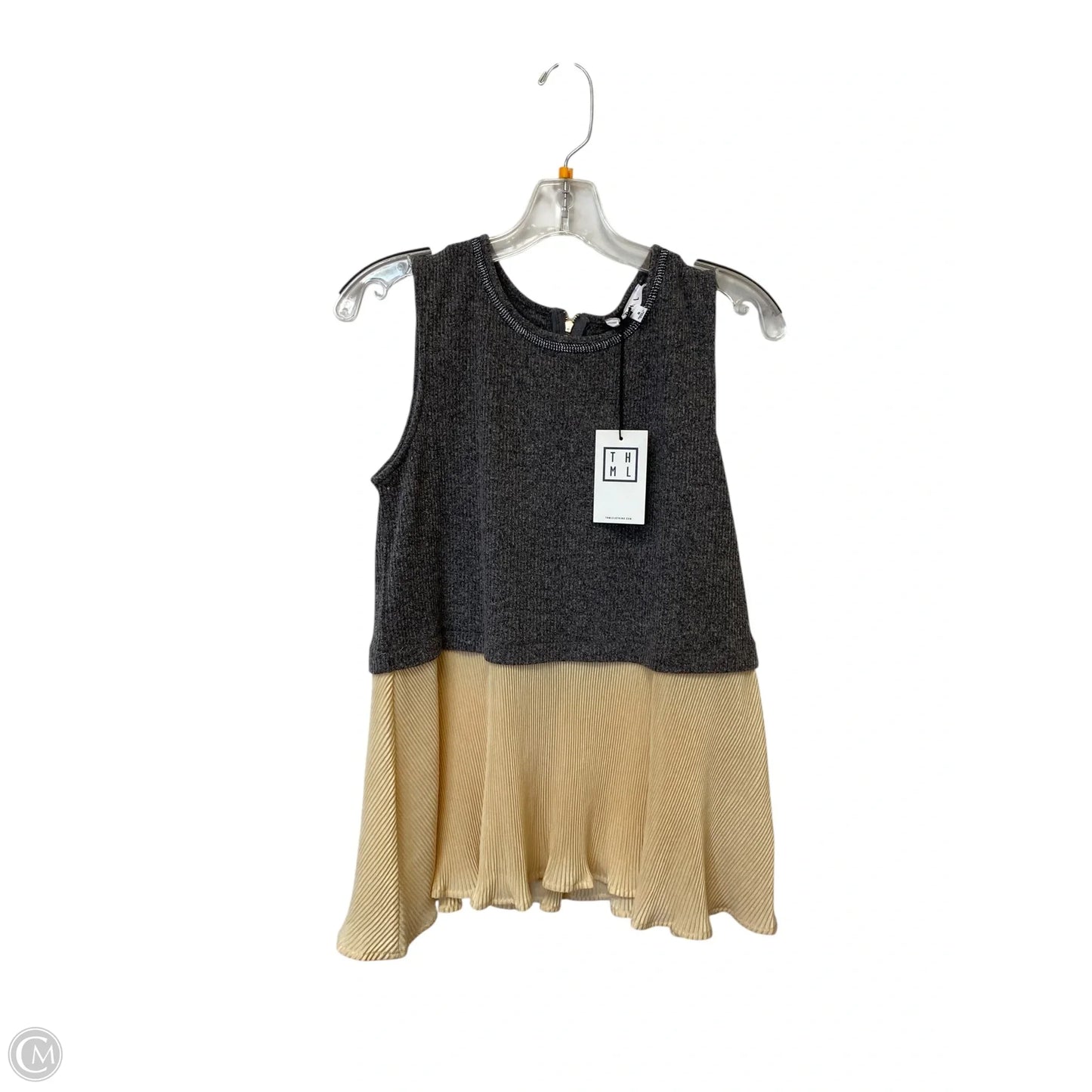 Top Sleeveless By Thml In Grey, Size: S