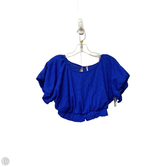 Top Short Sleeve By Free People In Blue, Size: M