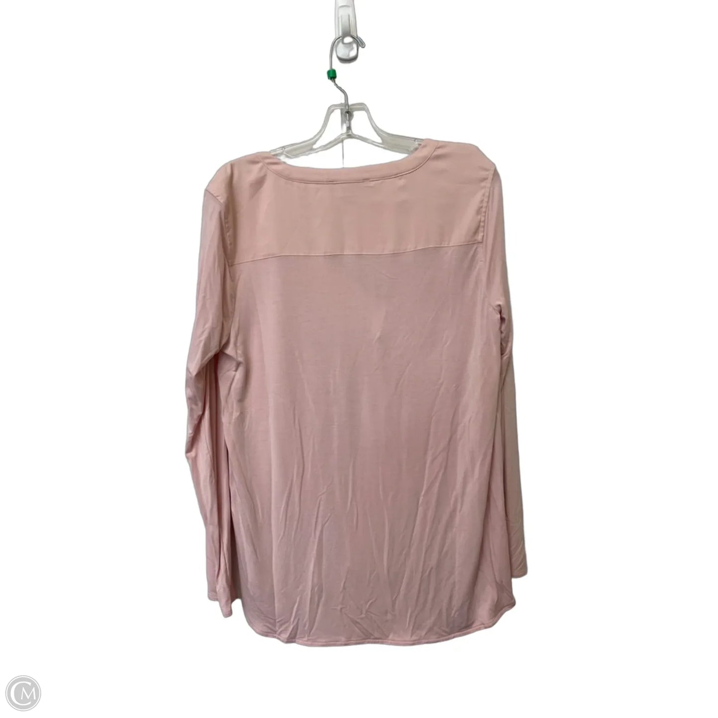 Top Long Sleeve By White House Black Market In Pink, Size: M