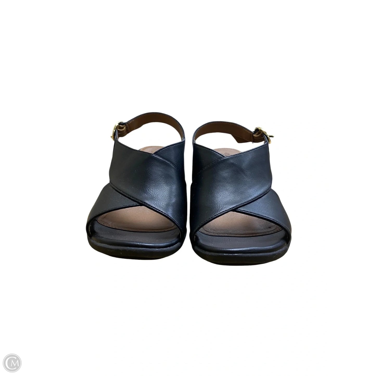 Sandals Heels Block By Sofft In Black, Size: 7.5