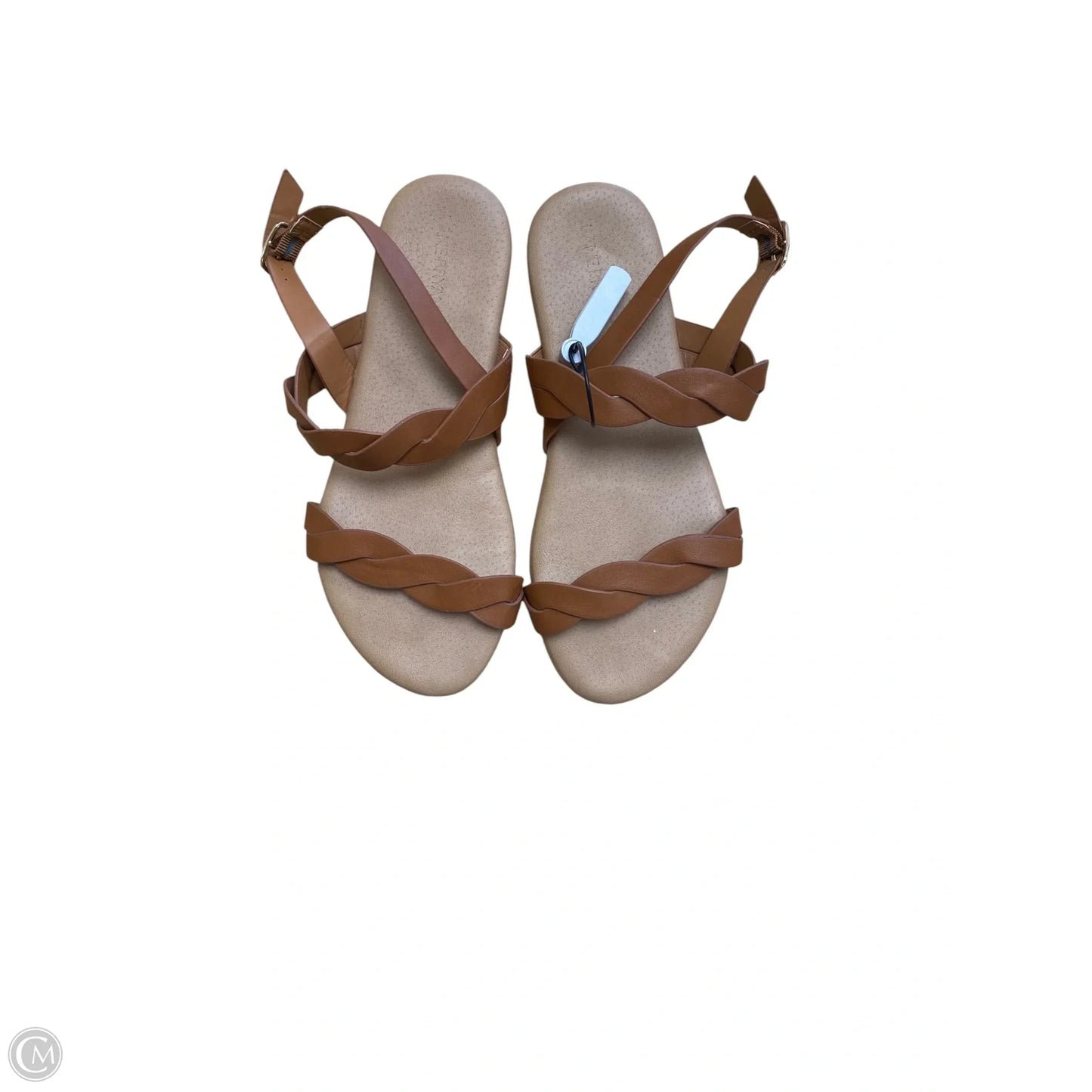 Sandals Flats By Lane Bryant In Brown, Size: 9.5