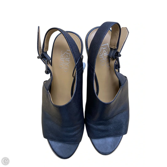 Sandals Heels Block By Franco Sarto In Black, Size: 8.5