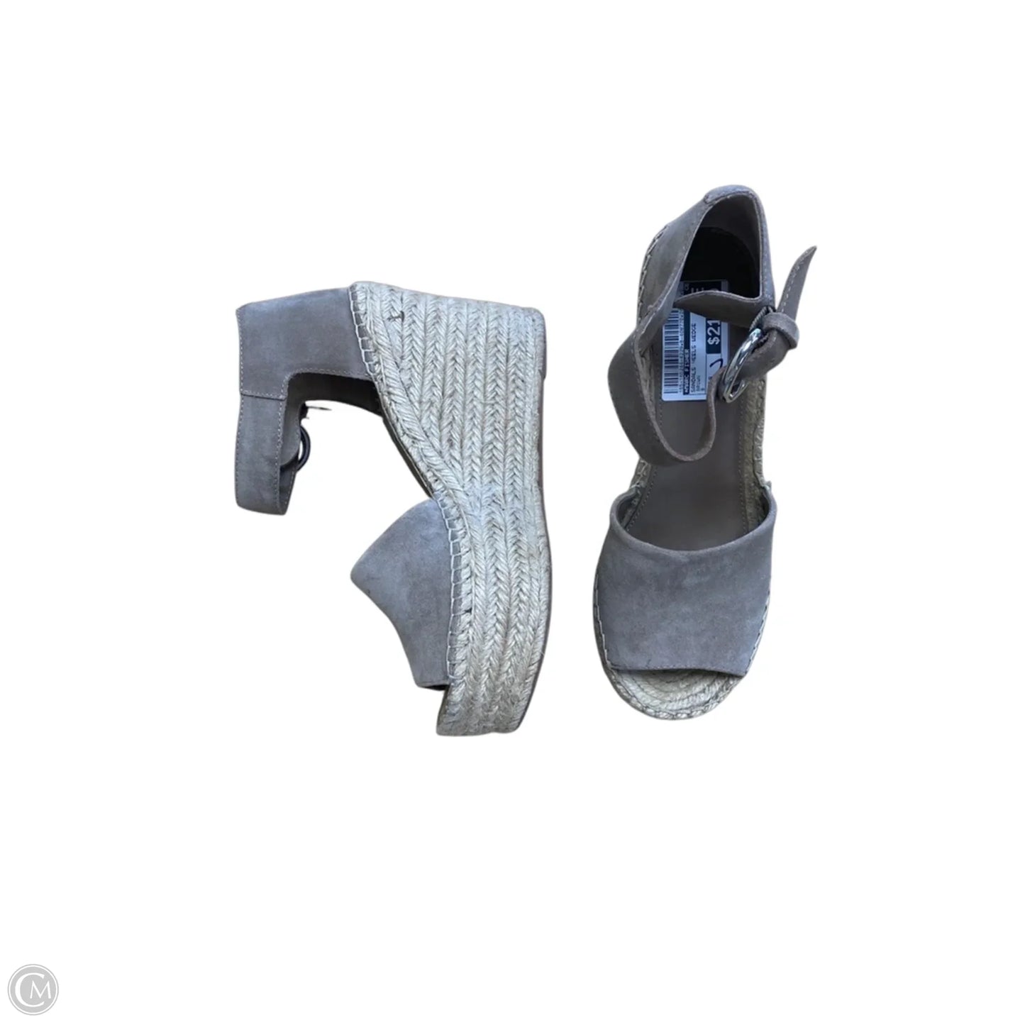 Sandals Heels Wedge By Marc Fisher In Brown, Size: 8