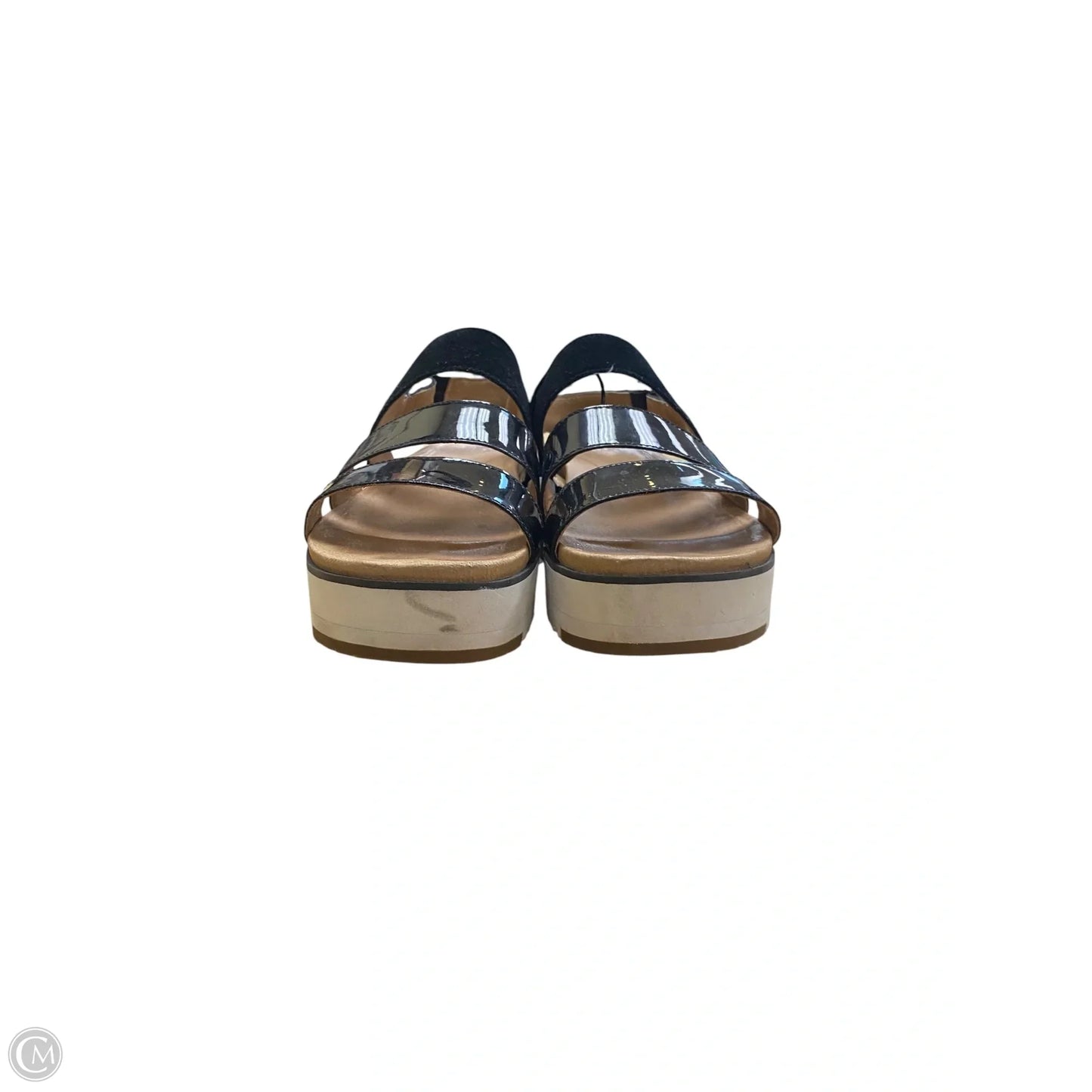 Sandals Designer By Ugg In Black & White, Size: 7