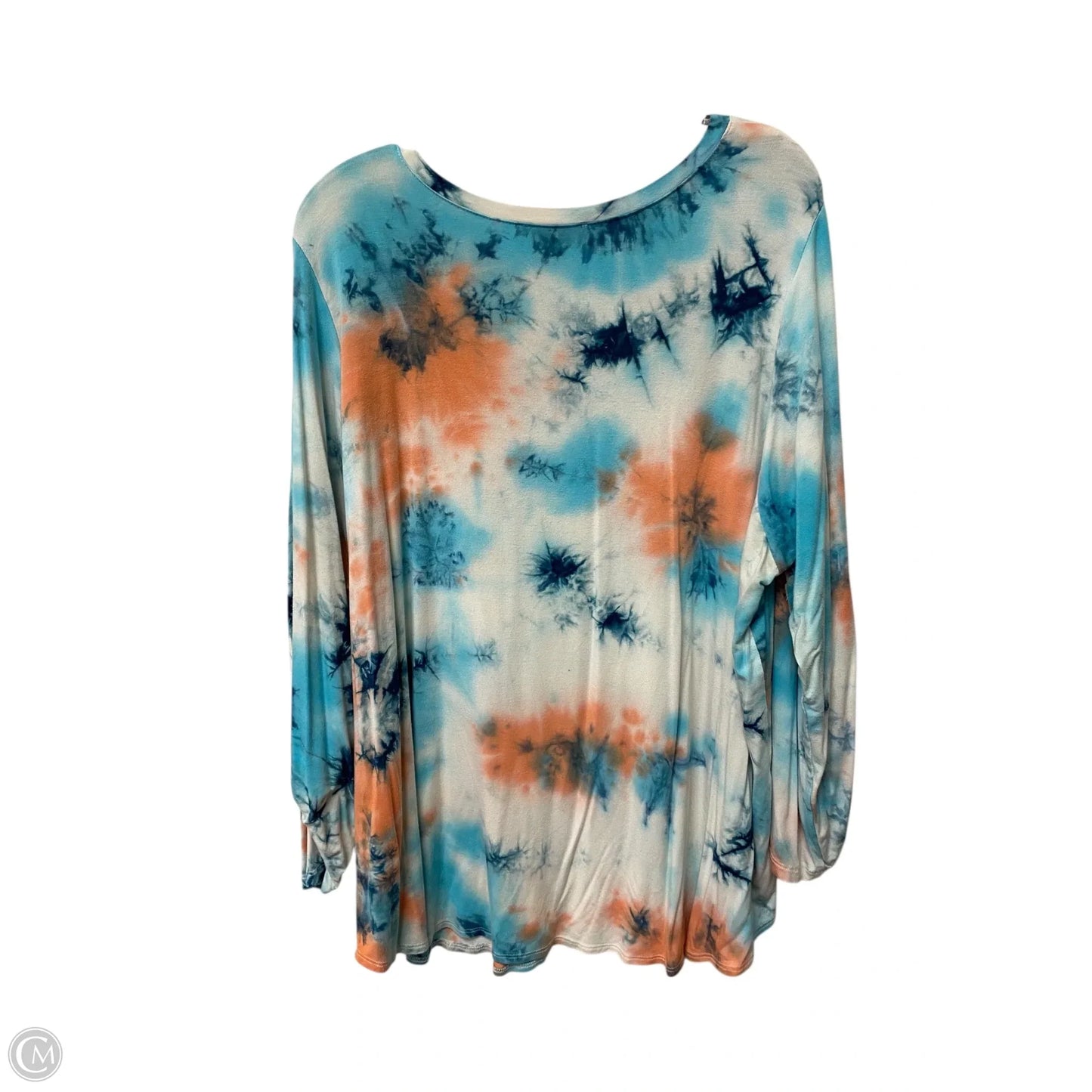 Top 3/4 Sleeve Basic By Karen Kane In Multi-colored, Size: 3x