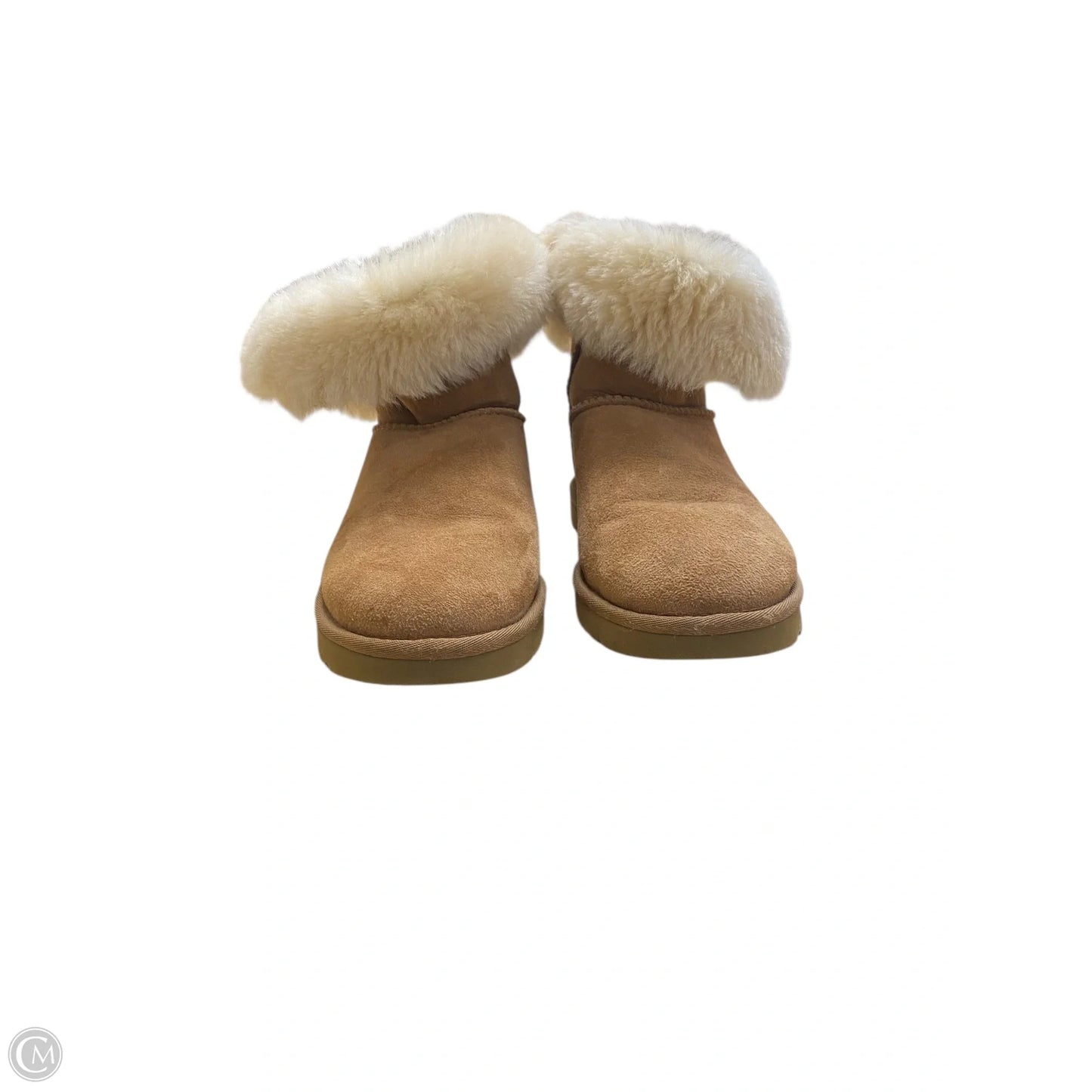 Boots Designer By Ugg In Brown, Size: 9