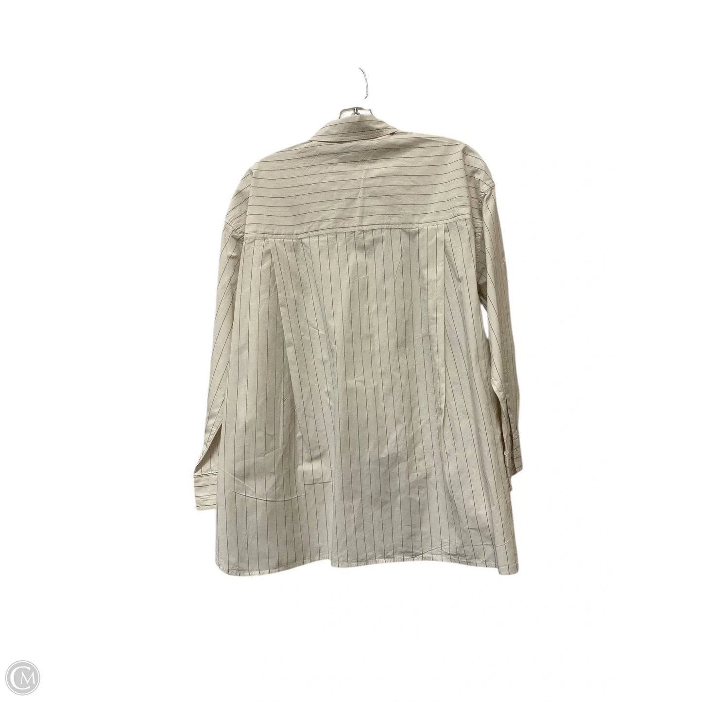 Top Long Sleeve Basic By Madewell In Striped Pattern, Size: S