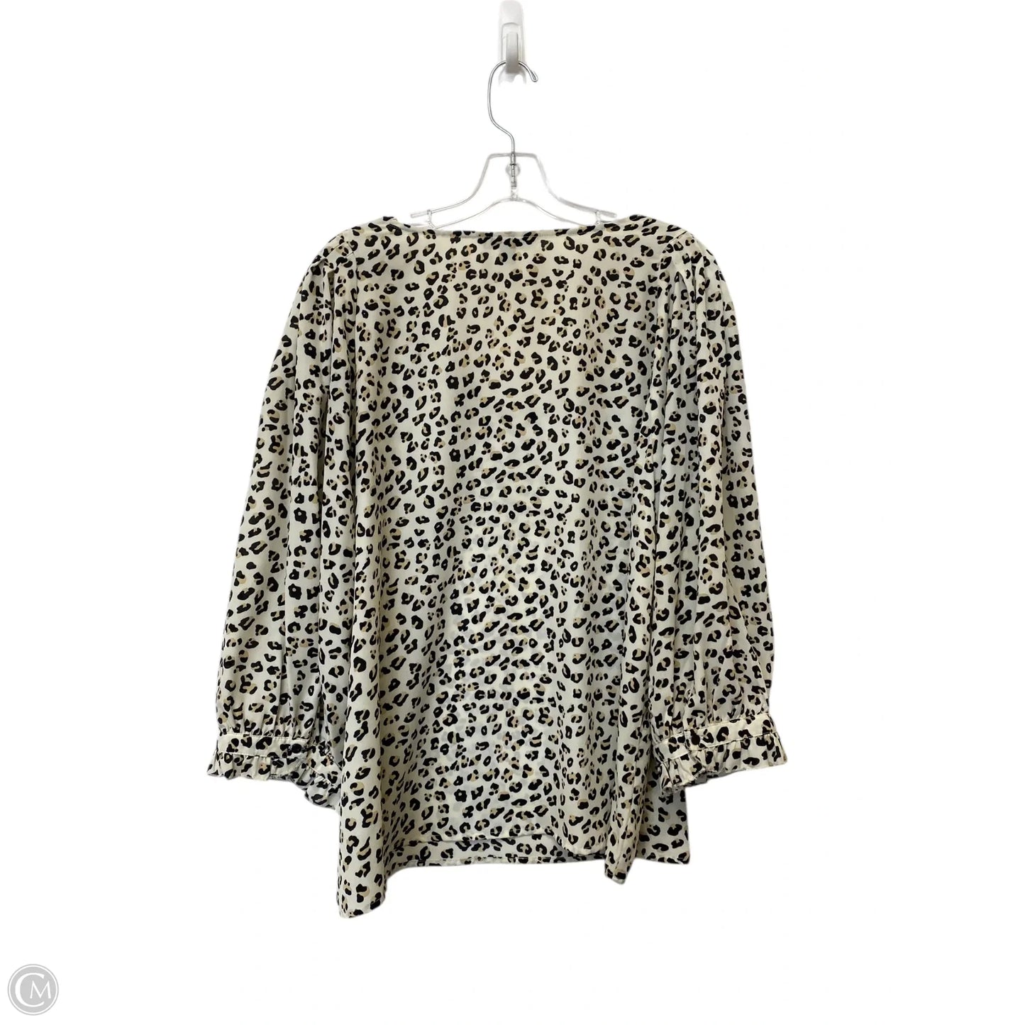 Top Short Sleeve By Zac And Rachel In Animal Print, Size: 2x