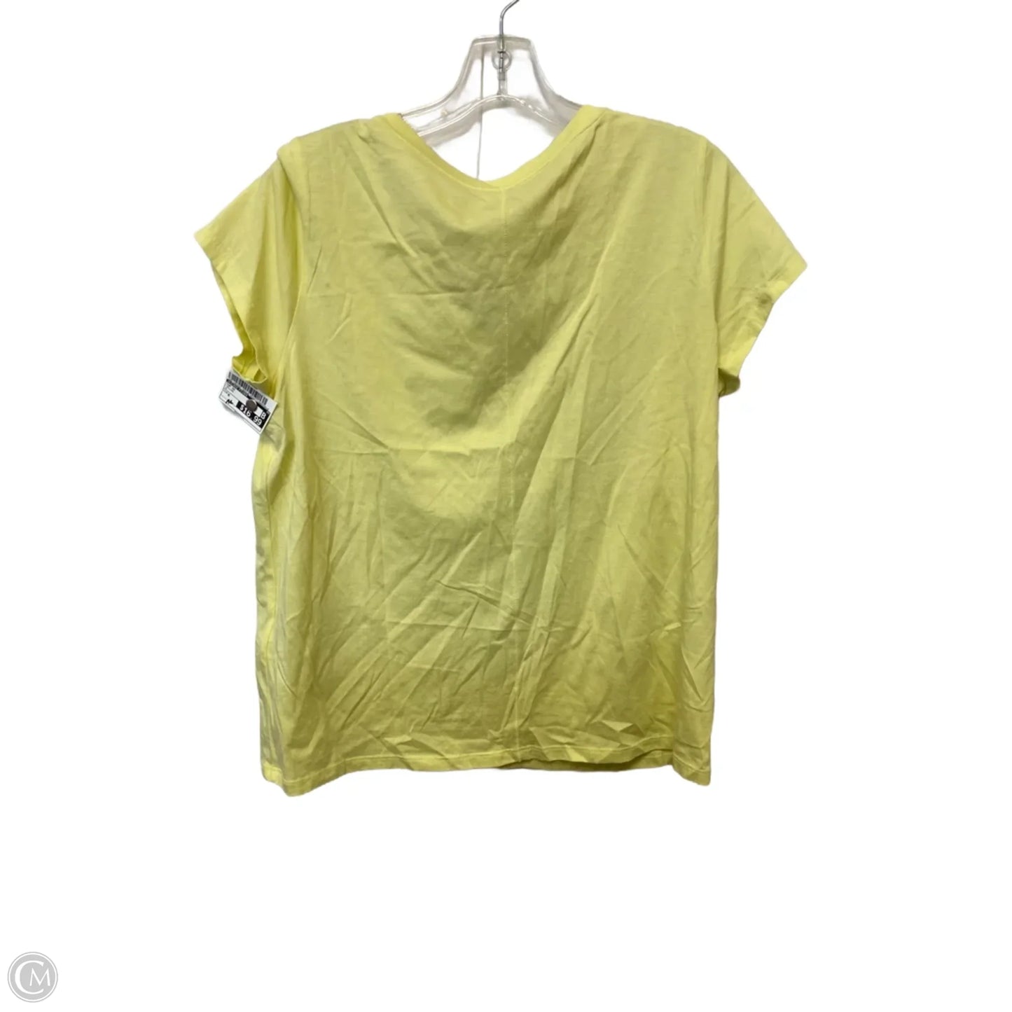 Top Short Sleeve By Eileen Fisher In Yellow, Size: M