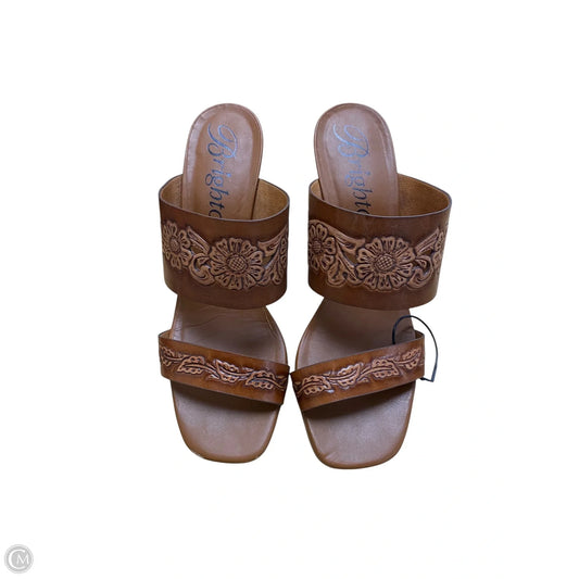 Shoes Heels Block By Brighton In Brown, Size: 10