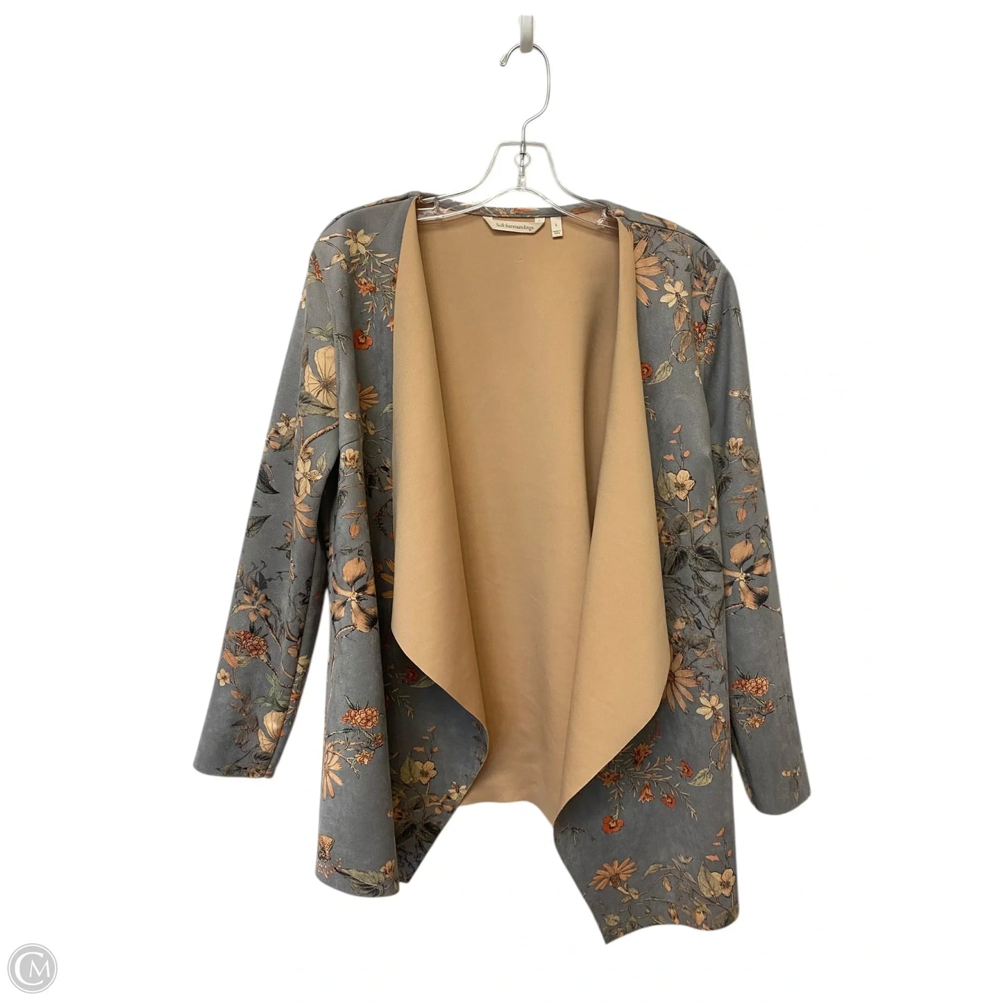 Jacket Other By Soft Surroundings In Floral Print, Size: L