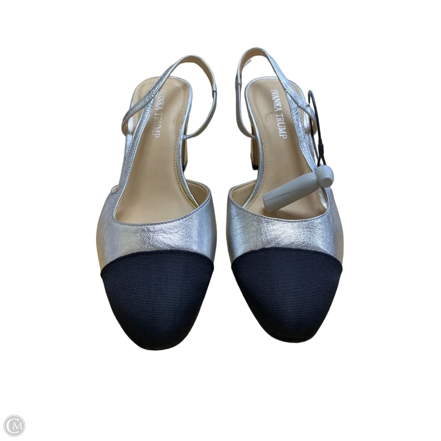 Shoes Heels Block By Ivanka Trump In Black & Silver, Size: 8