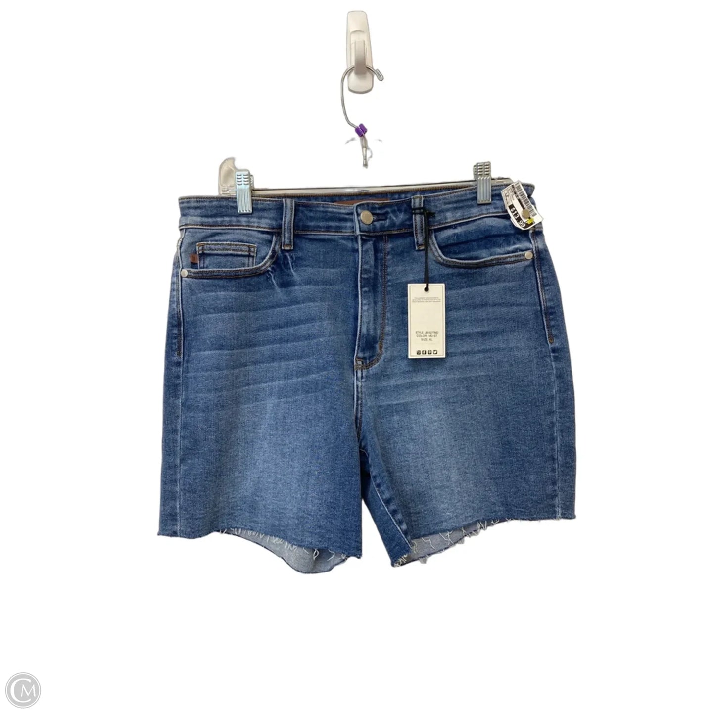 Shorts By Judy Blue In Blue Denim, Size: Xl