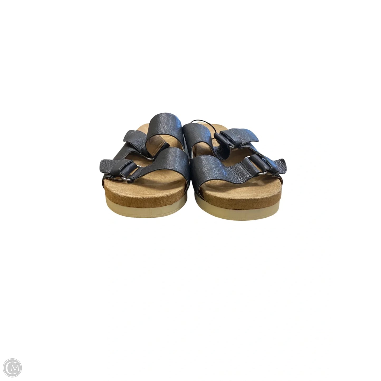 Sandals Heels Wedge By Lucky Brand In Black, Size: 9