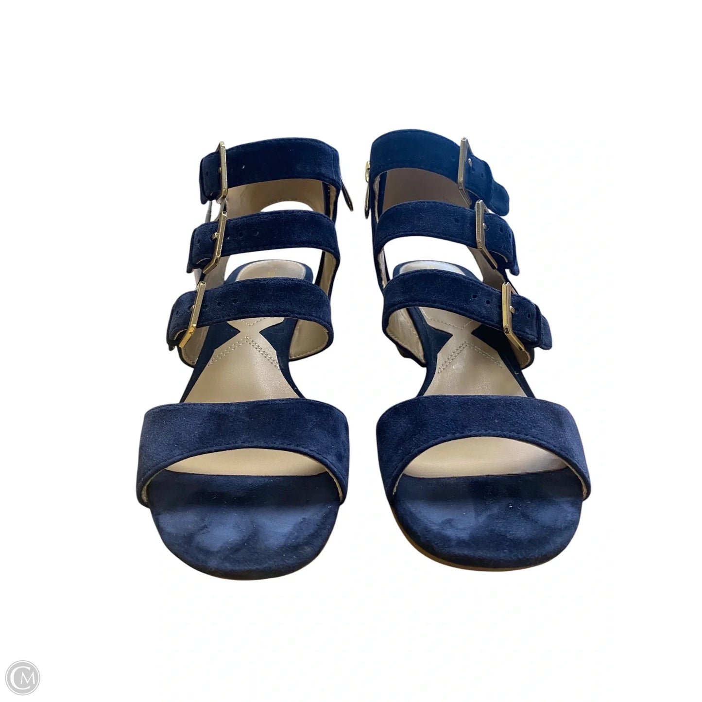Shoes Heels Block By Adrienne Vittadini In Blue, Size: 8
