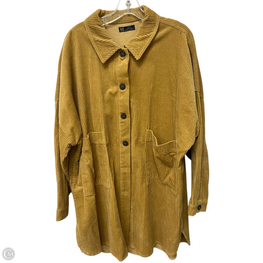 Jacket Shirt By Zara In Beige, Size: 2x