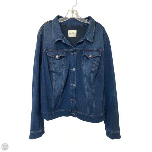 Jacket Denim By Jessica Simpson In Blue, Size: 1x