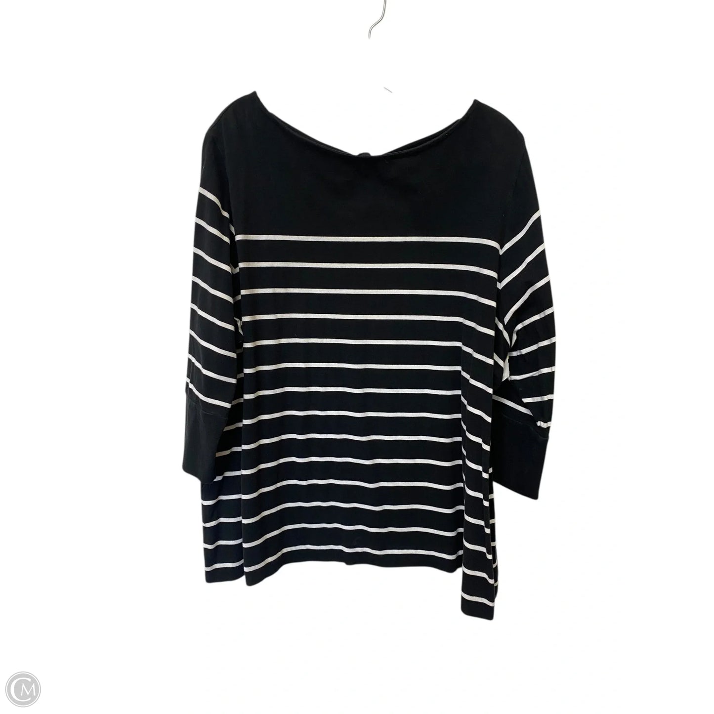 Top Long Sleeve By J. Jill In Black, Size: 3x