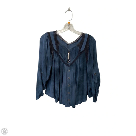 Top Long Sleeve By Free People In Blue, Size: Xs