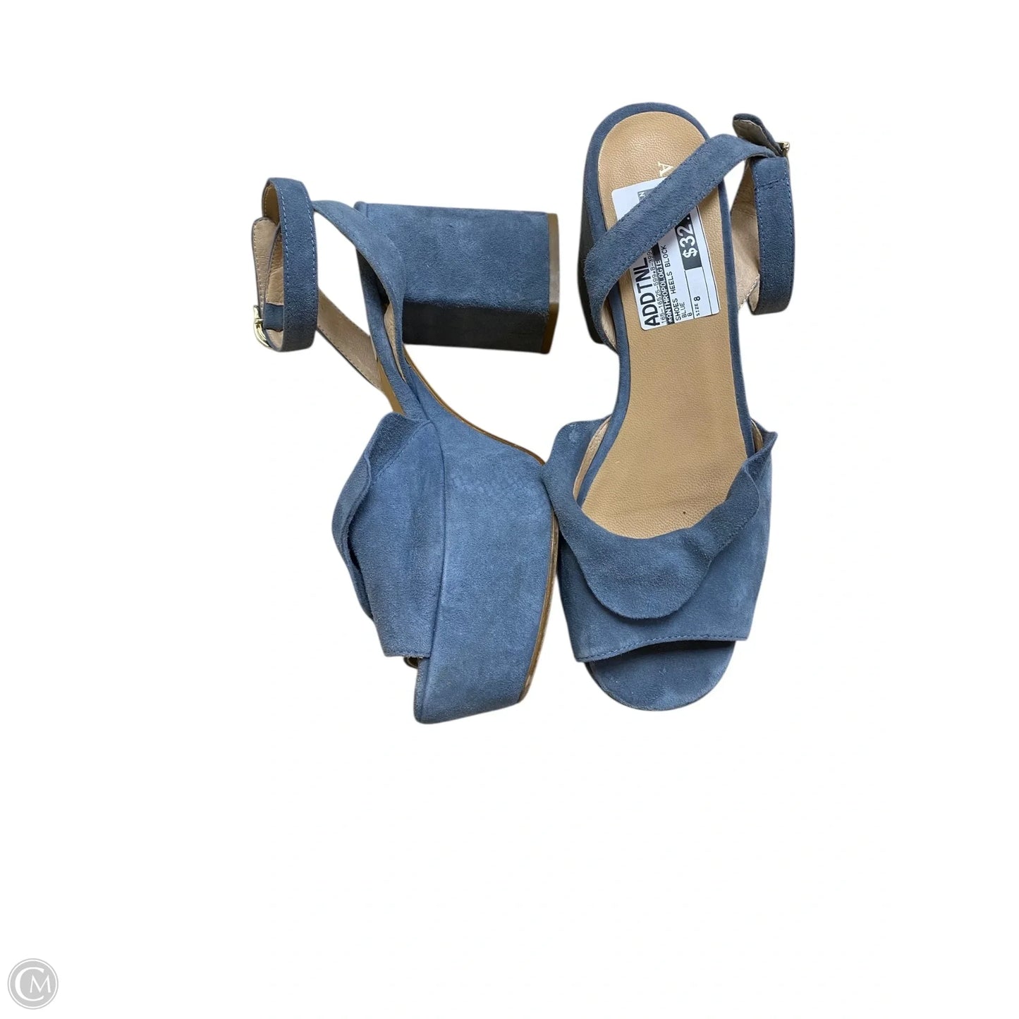 Shoes Heels Block By Anthropologie In Blue, Size: 8
