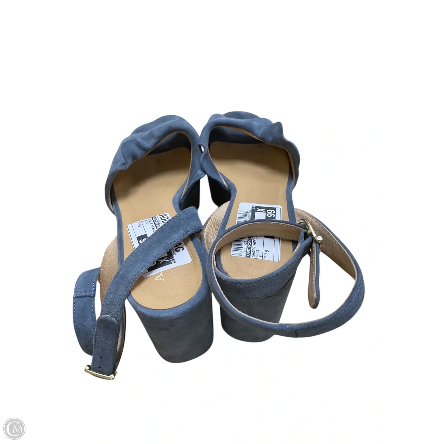 Shoes Heels Block By Anthropologie In Blue, Size: 8