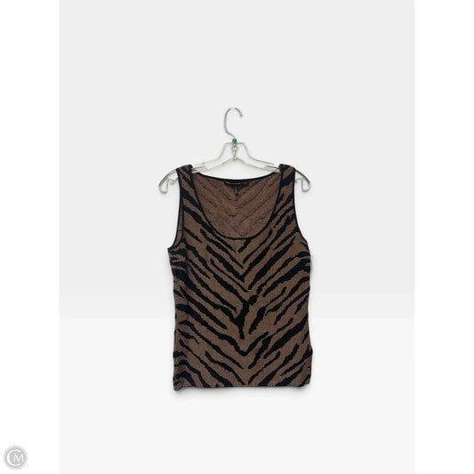 Top Sleeveless By White House Black Market In Animal Print, Size: M