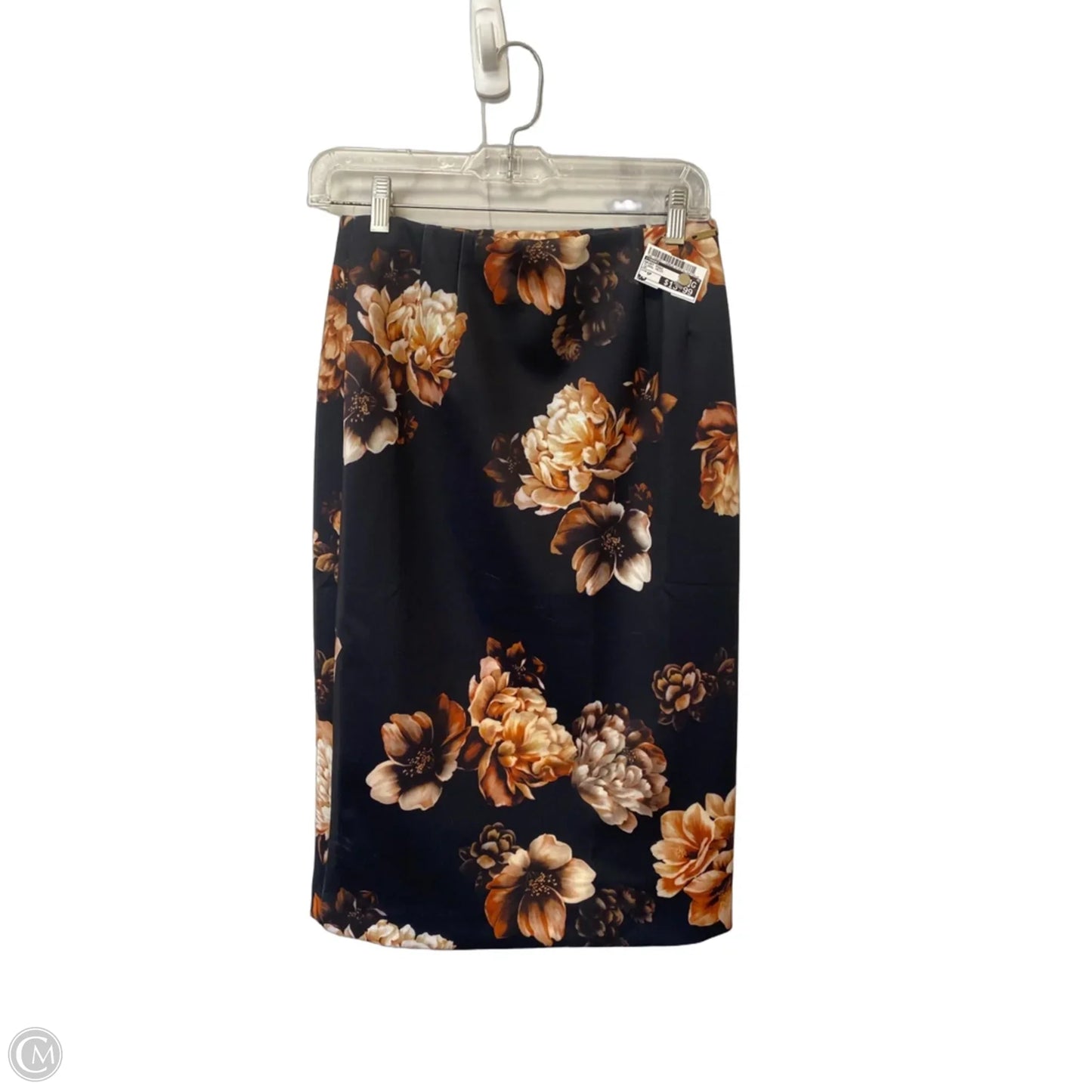 Skirt Midi By Tahari In Floral Print, Size: Sp