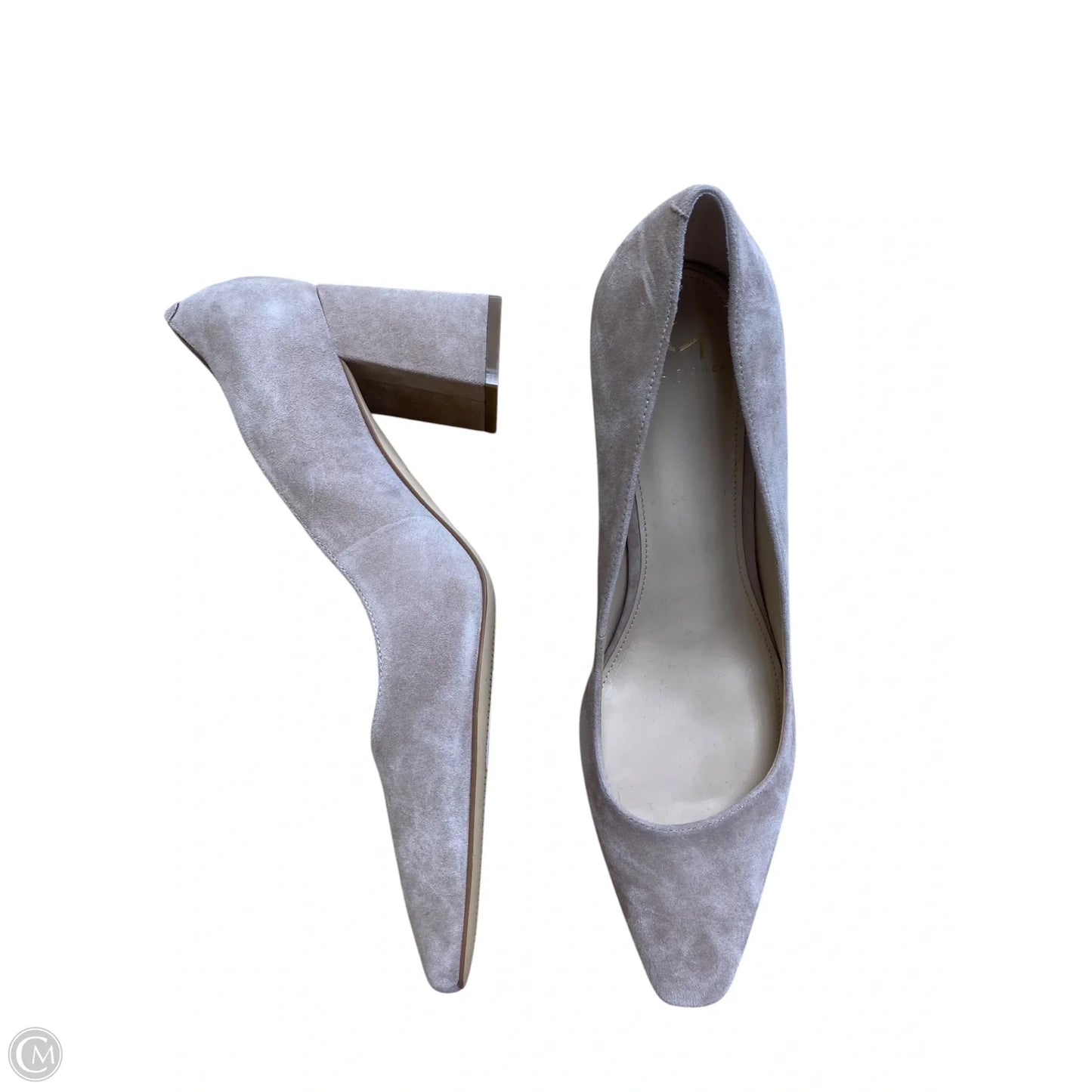 Shoes Heels Block By Marc Fisher In Cream, Size: 9.5