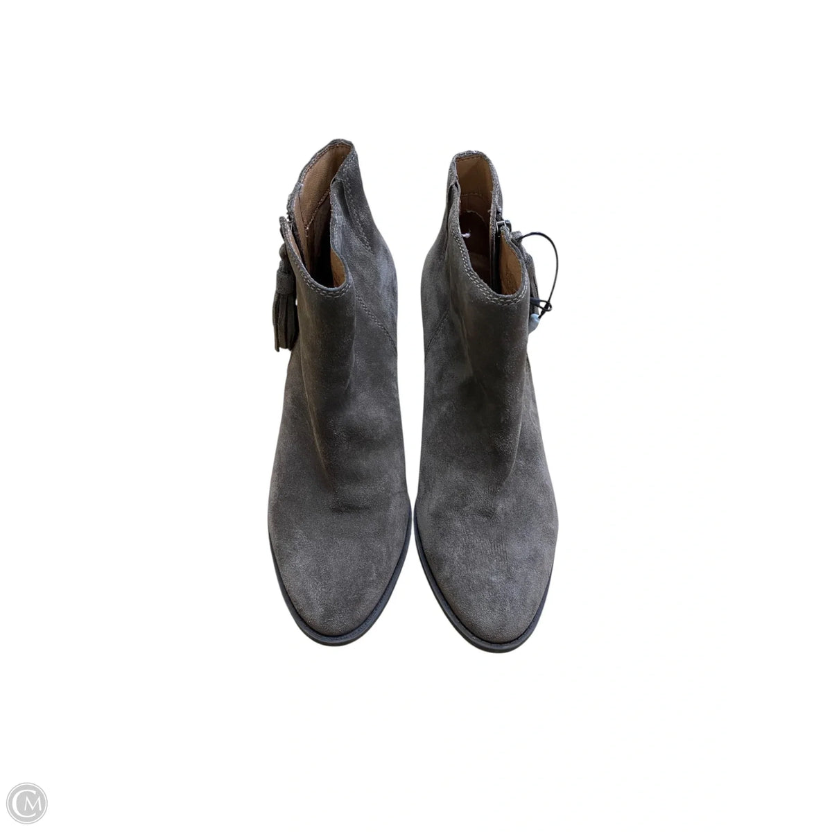 Boots Ankle Heels By Vionic In Grey, Size: 8.5