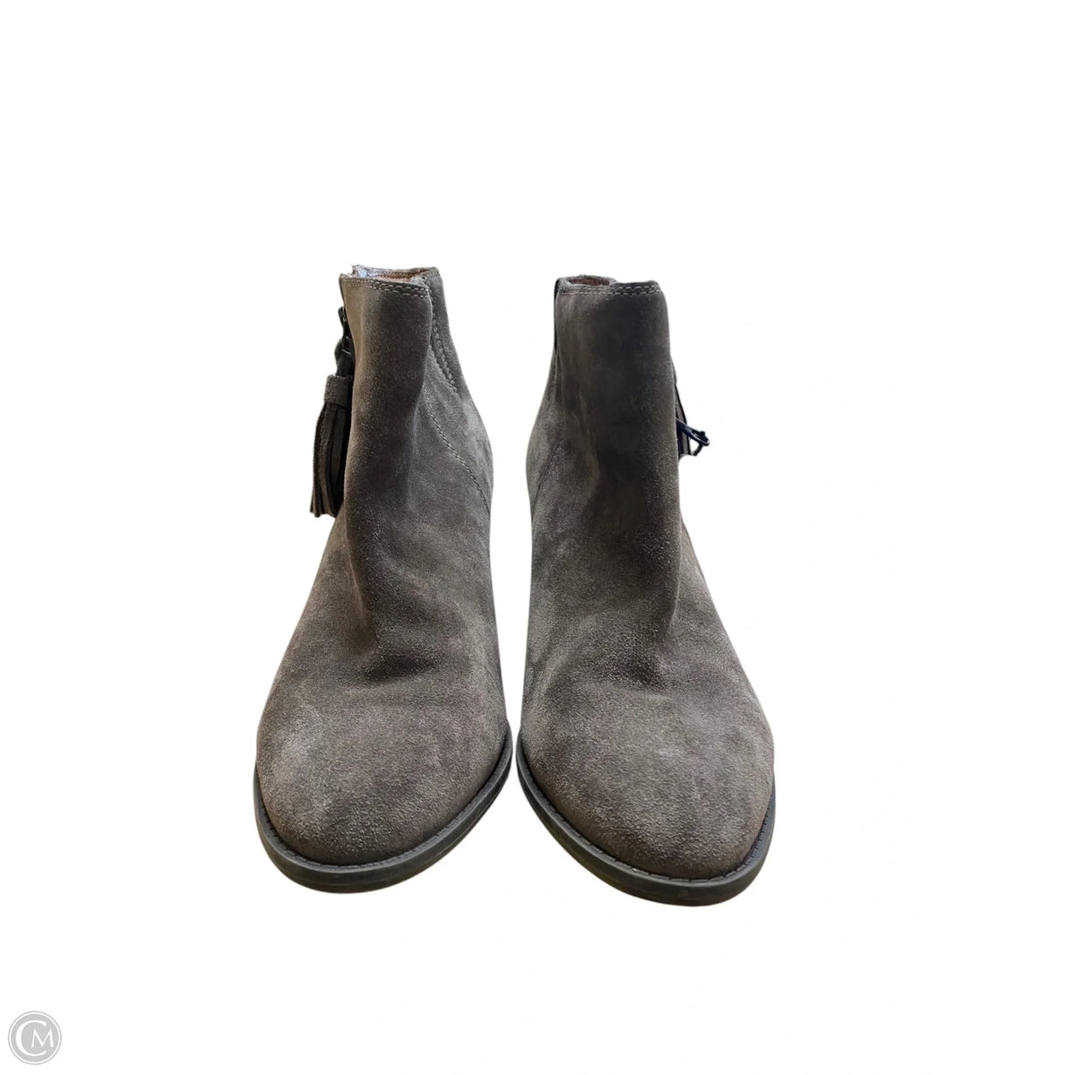 Boots Ankle Heels By Vionic In Grey, Size: 8.5